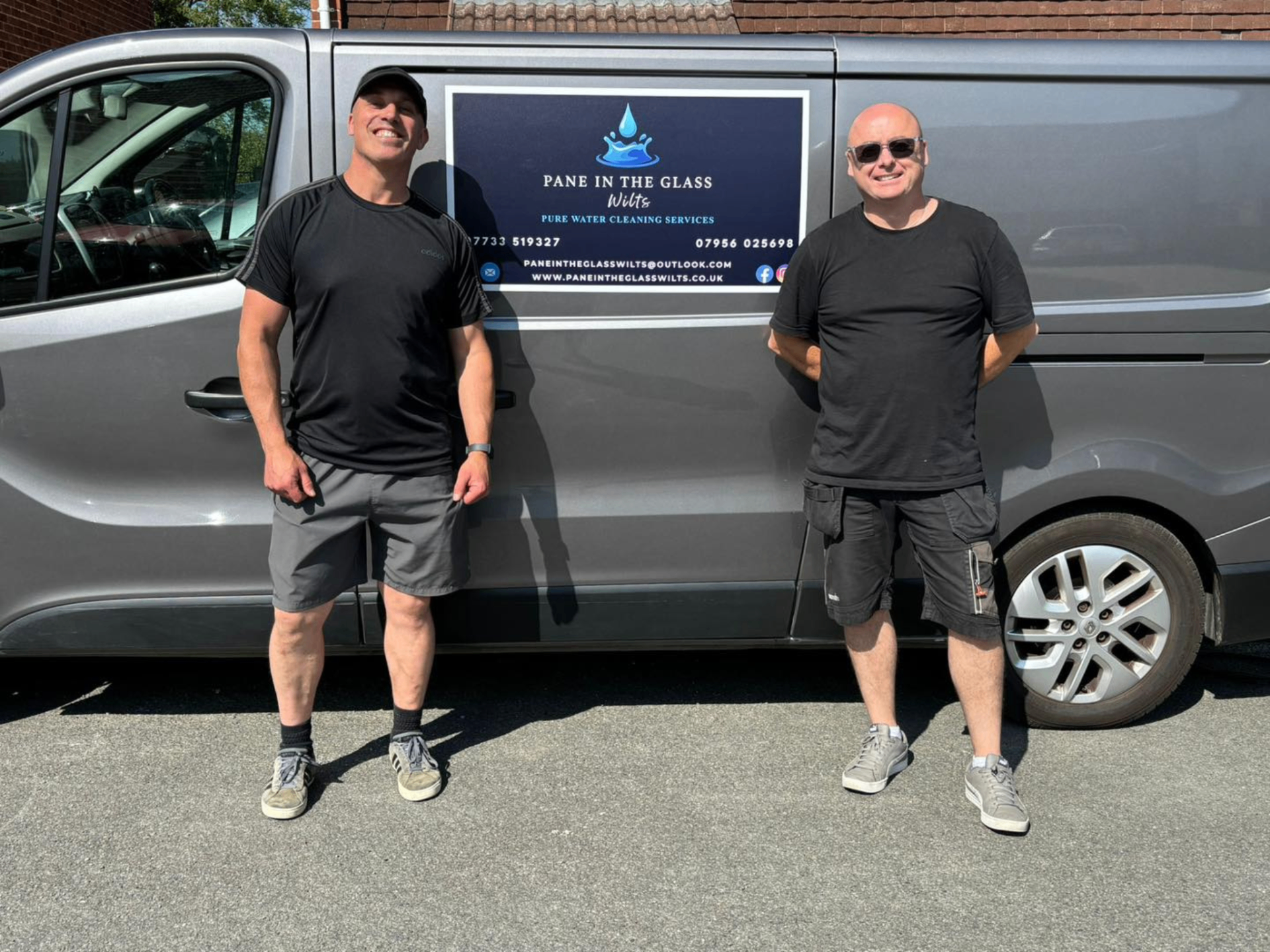 Andy and Kevin — Pane in the Glass Wilts team